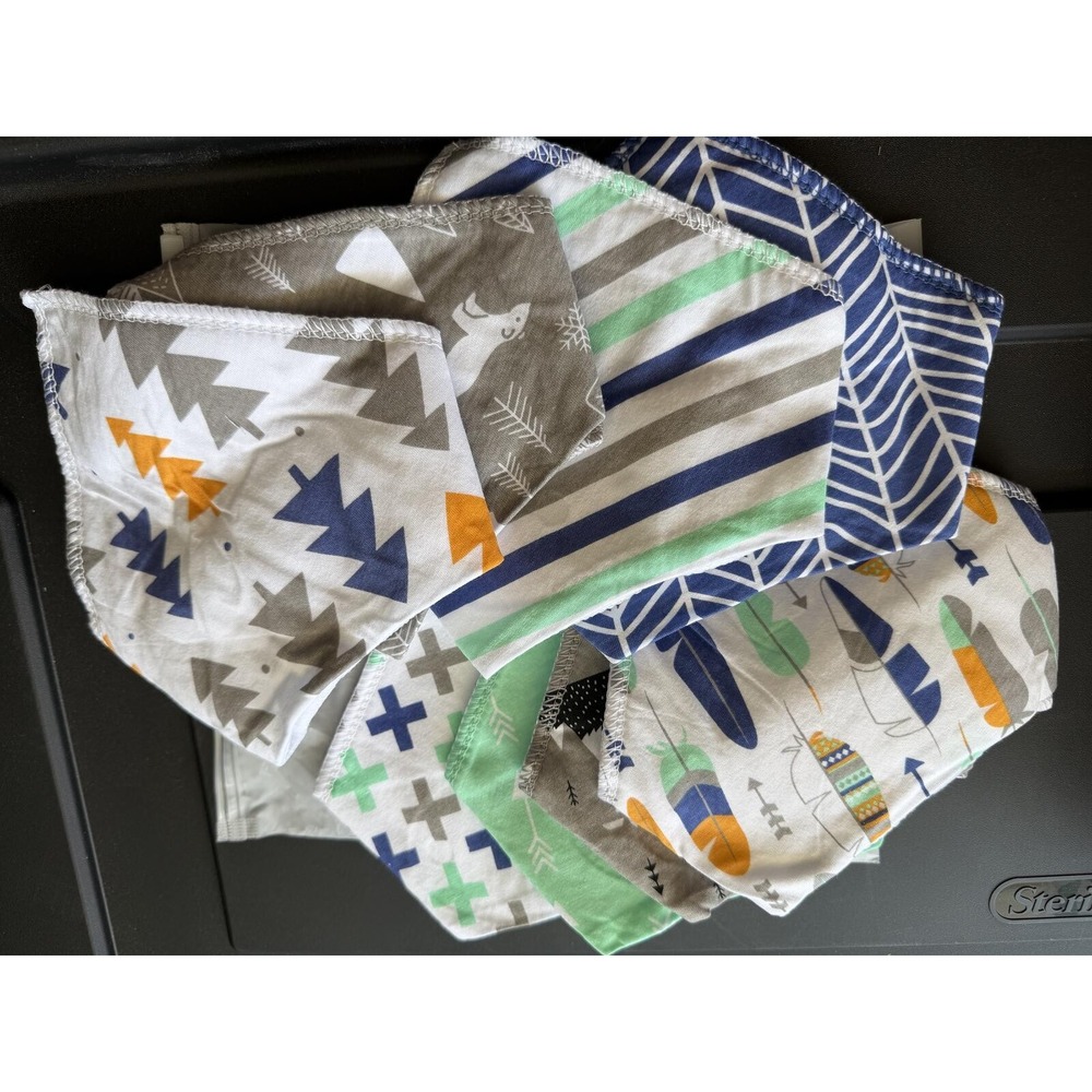 8-Pack Baby Bandana Bibs Waterproof Absorbent Drool Bib Set